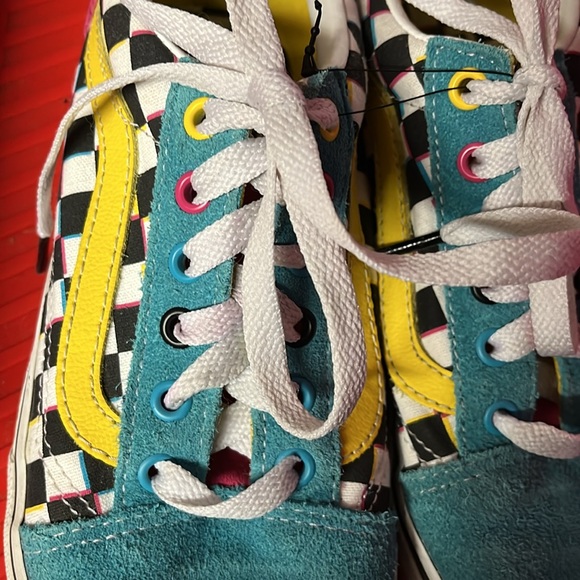 Vans girls Old Skool checkered shoe - Picture 5 of 7